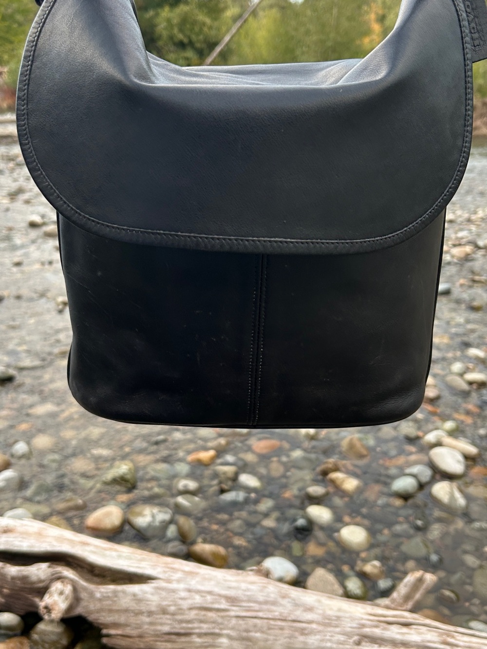 Vintage Coach 3178 Whitney Bag Black Leather Flap Crossbody Made in Italy ๐ฎ๐น - Picture 9 of 16